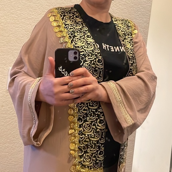 Free size Dubai abaya . Fits 6-8 - Picture 5 of 11